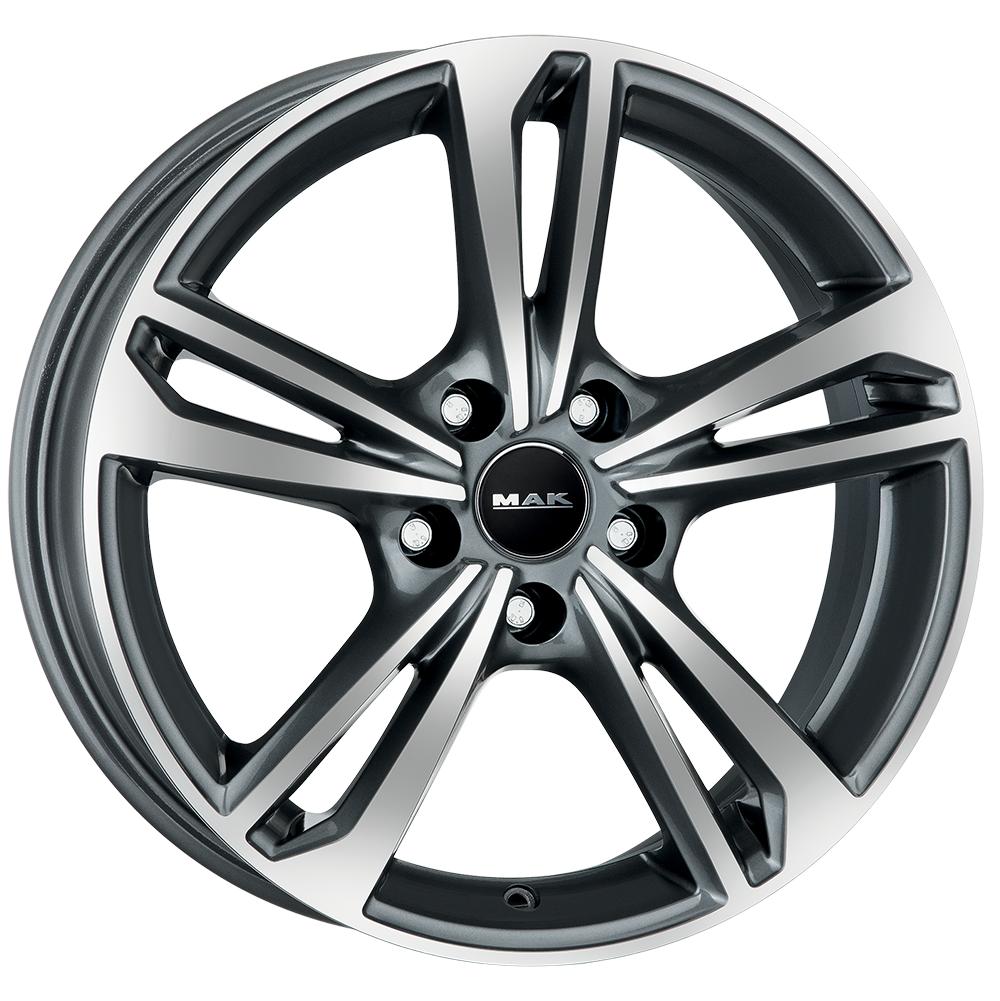 MAK EMBLEMA BLACK MIRROR CB72.00 7X17 5X108 ET50